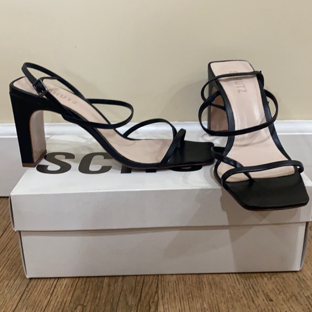 Schutz - black heel size 8